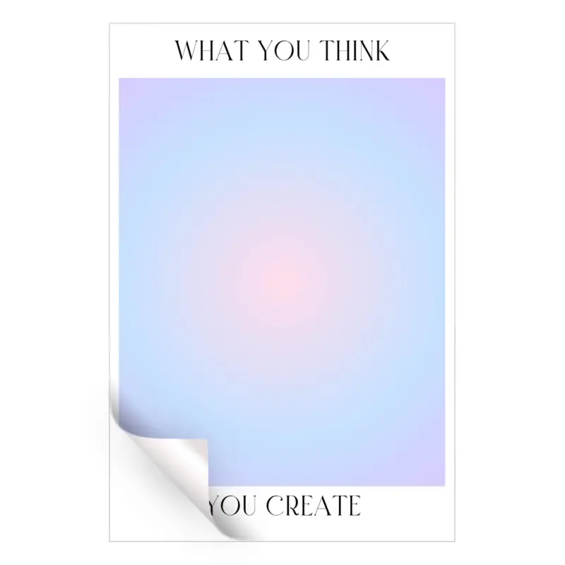 Think To Create Blue Wall Art by The Jackson Collective