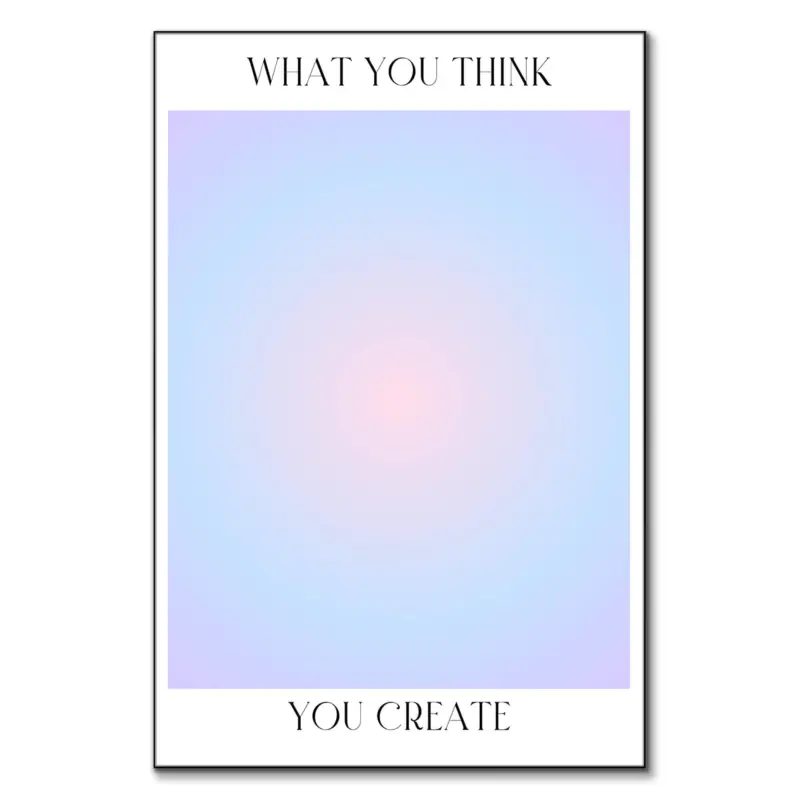 Think To Create Blue Wall Art by The Jackson Collective