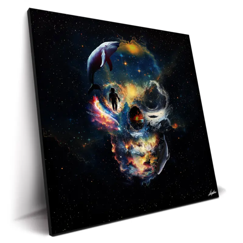 Portal Skull Colorful Wall Decor by Ali Gulec