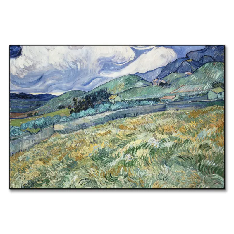 Landscape from Saint-Rémy Green Wall Art by The Classics Collective