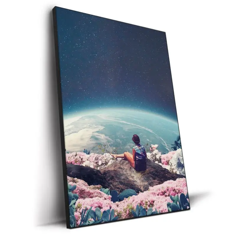 My World Blossomed When I Loved You Dark Wall Decor by Frank Moth