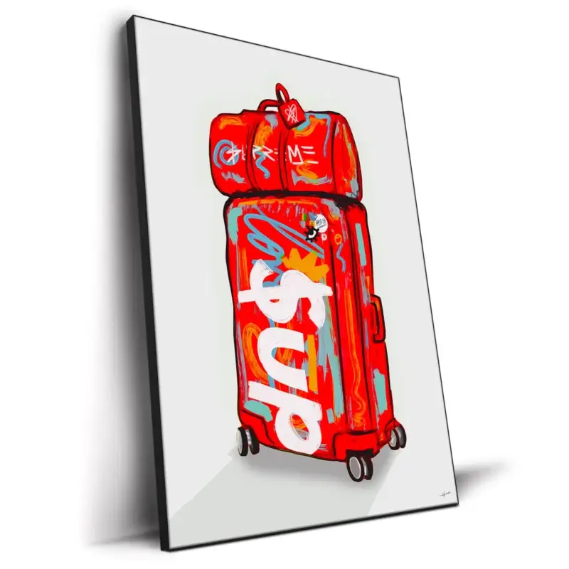 SUPLUG Red Wall Decor by Nuwarhol