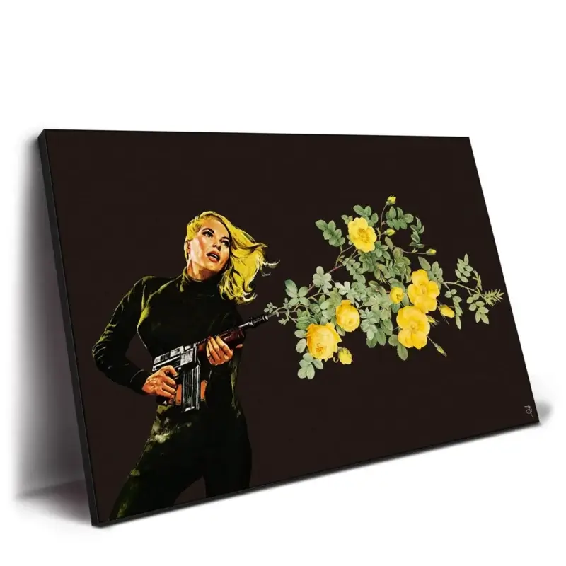 Kill Them With Love 3 Yellow Wall Decor by BambashkART