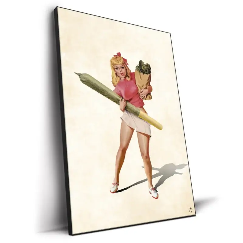 Joint Girl Warm Wall Decor by BambashkART
