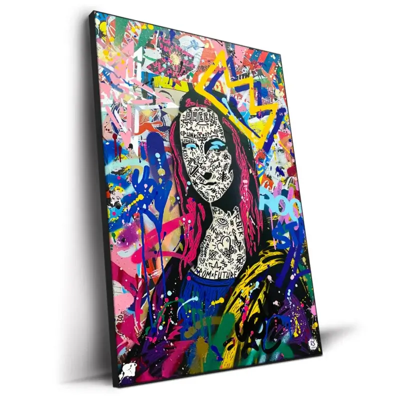 Queen Mona Vibrant Wall Decor by RS Artist
