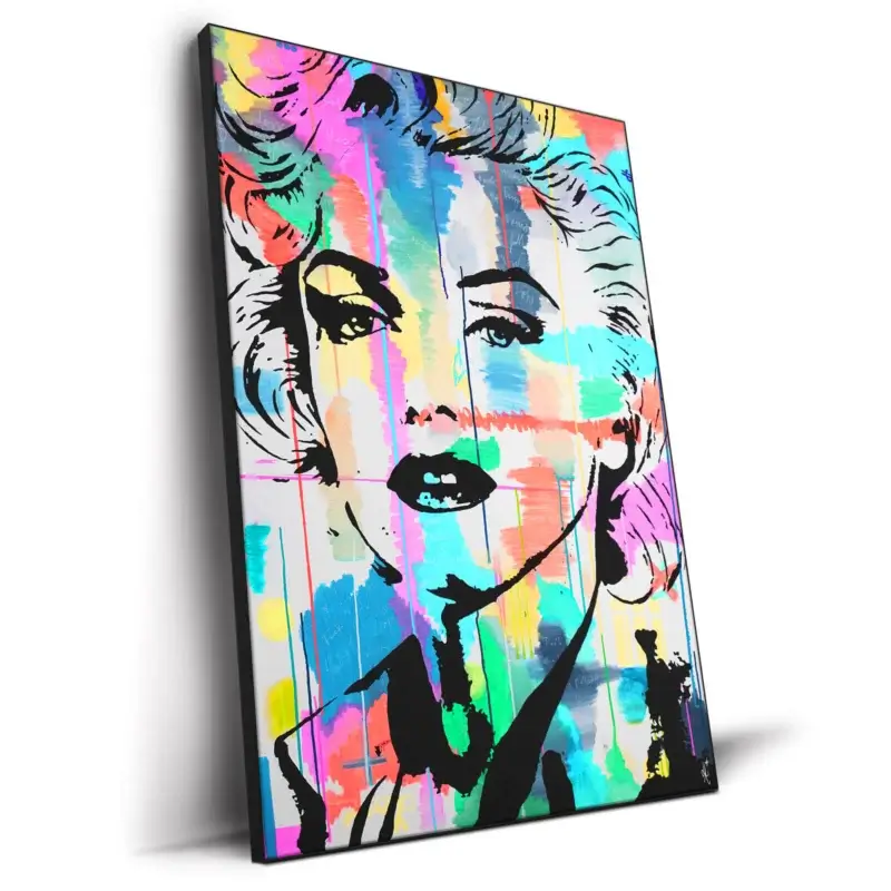 Marilyn Monroe In Color Vibrant Wall Decor by Lukas Avalon