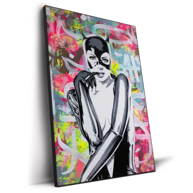 Catwoman Vibrant Wall Decor by Lukas Avalon