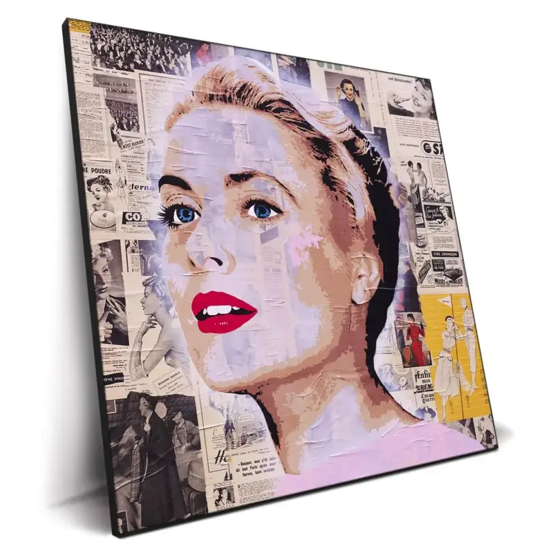 Grace Kelly Vibrant Wall Decor by Lukas Avalon