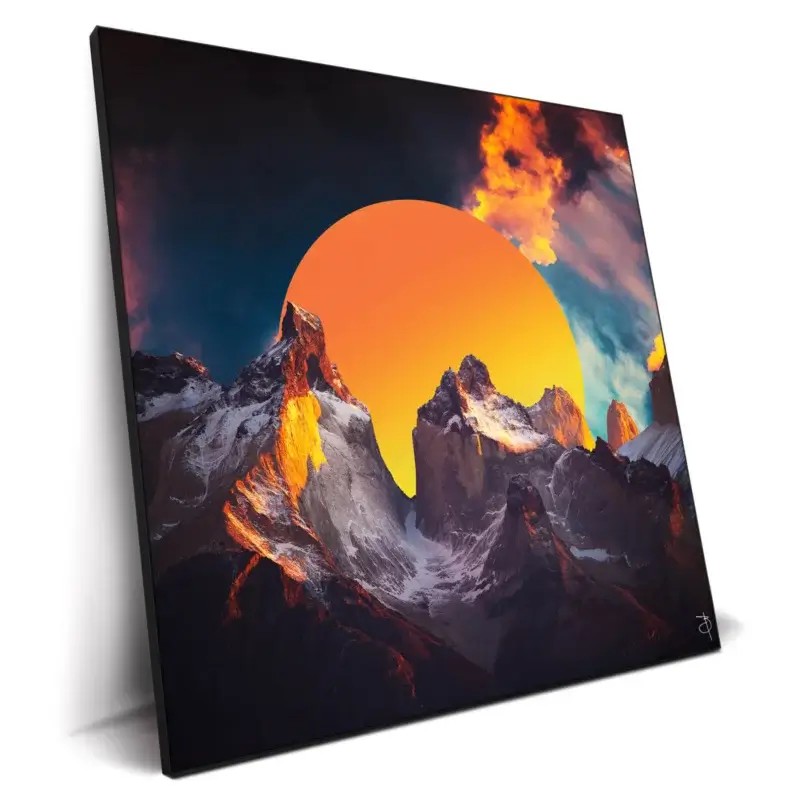 Fire Vibrant Wall Decor by BambashkART