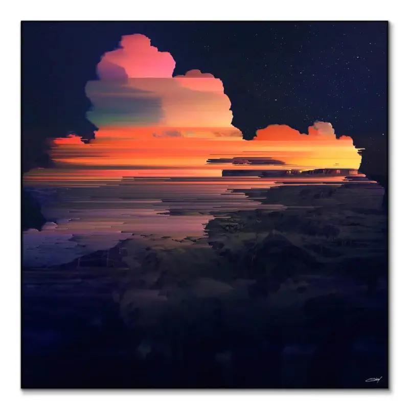 My Head in the Clouds Warm Wall Art by Jamison Gish