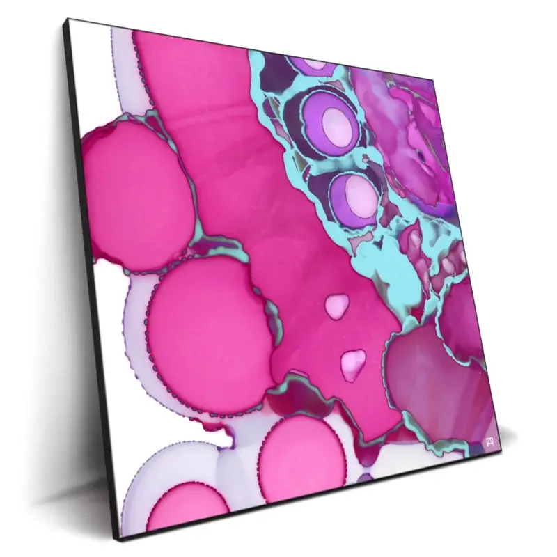 Flora Pink Purple Wall Decor by Jared Hankins
