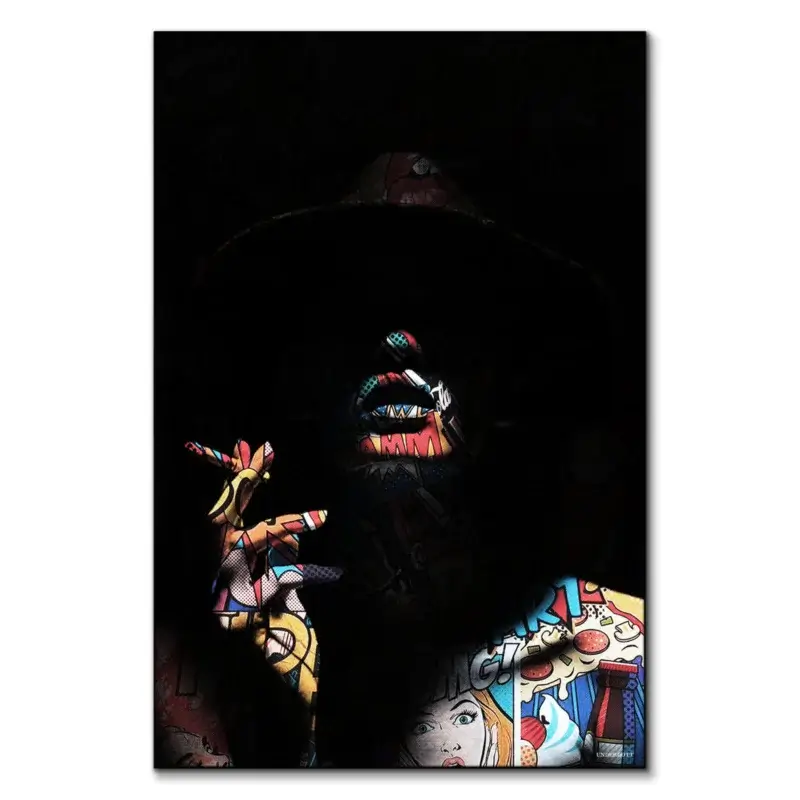Pop Art in the Shadows Dark Wall Art by Underdott