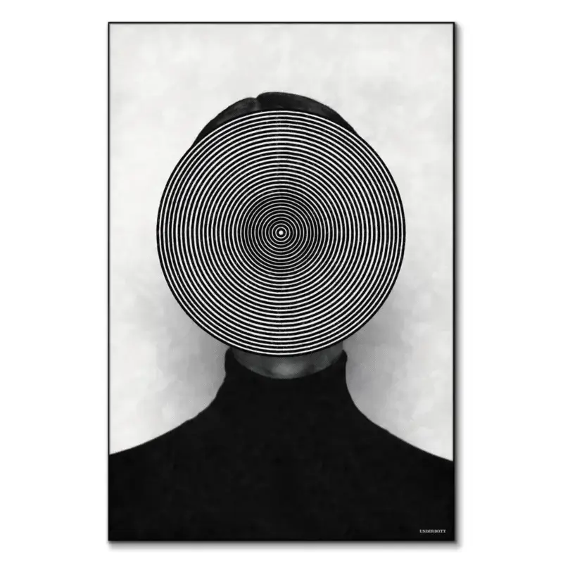 Dizzy Black and White Wall Art by Underdott