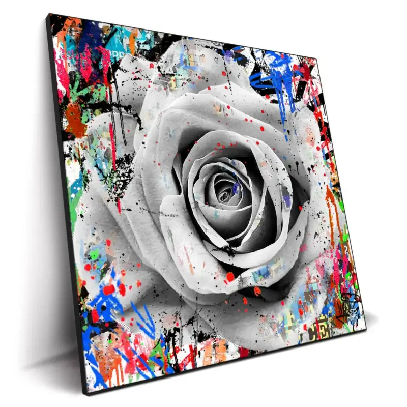 Abstract Rose Vibrant Wall Decor by Seek One