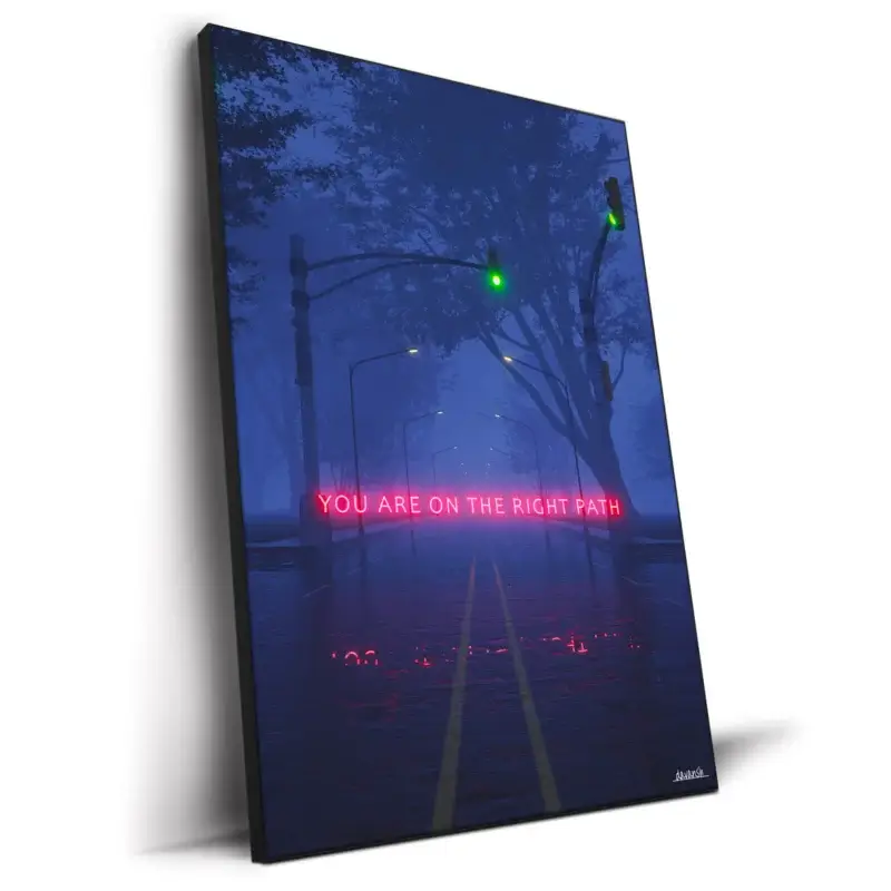 Keep Walking Dark Wall Decor by Davansh Atry