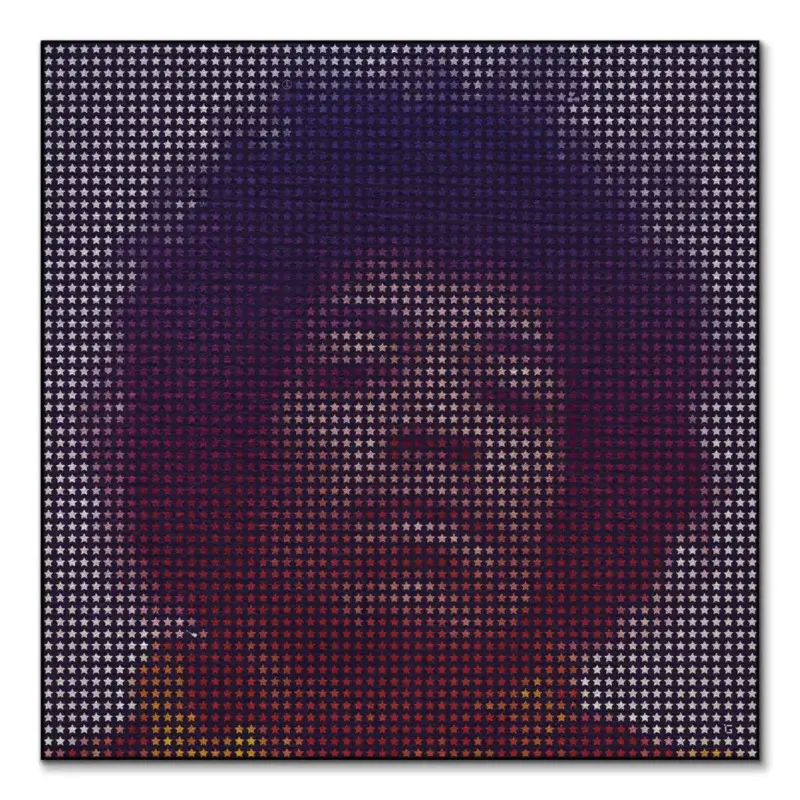 Hendrix Star Purple Wall Art by GriddyPop