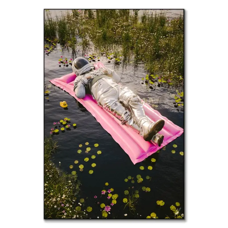 The Pond Green Wall Art by CaptvArt