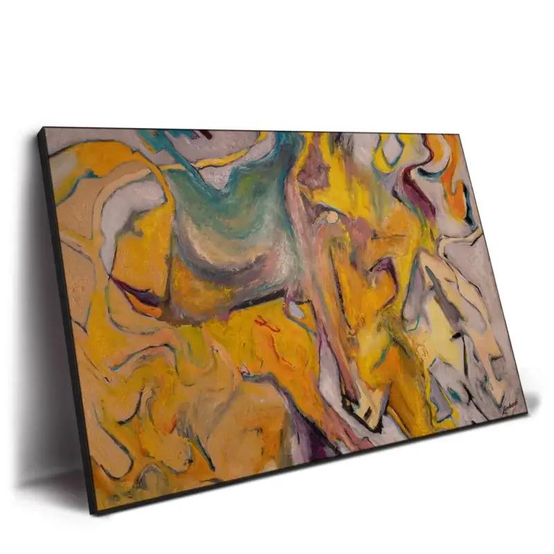 Which Way 2 Yellow Wall Decor by Bob Lombardi