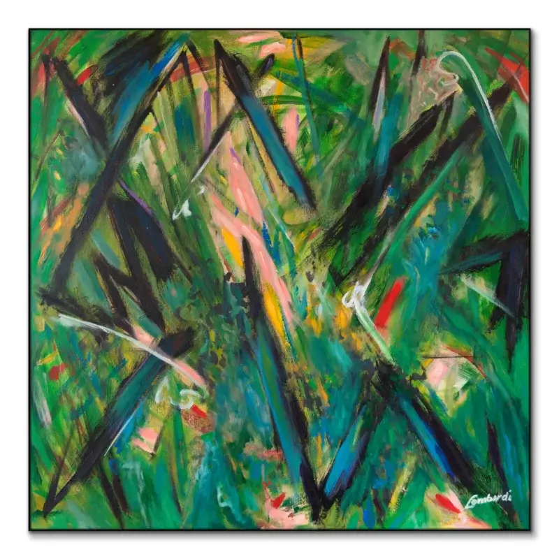 Jungle Green Wall Art by Bob Lombardi