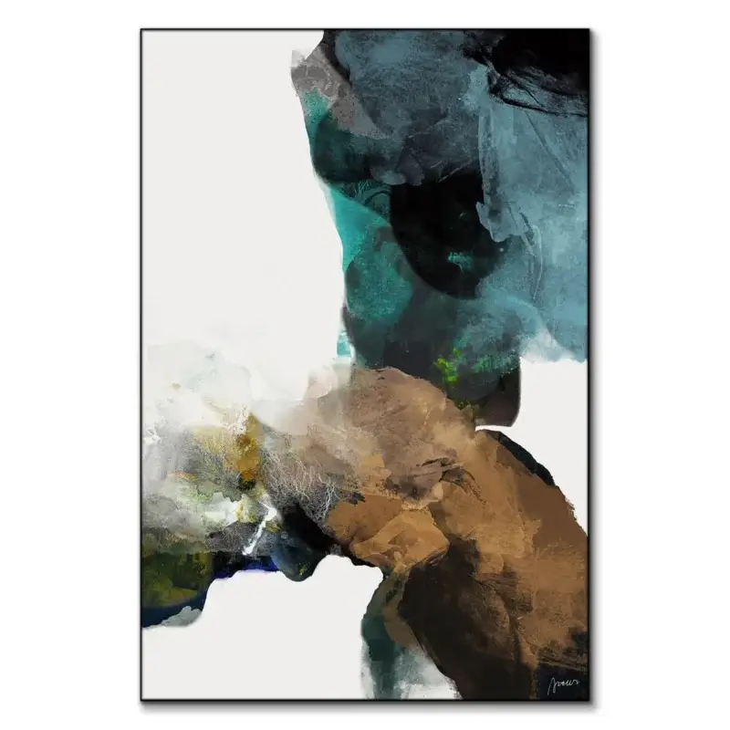 Pinnacle Teal Wall Art by Artur Chen