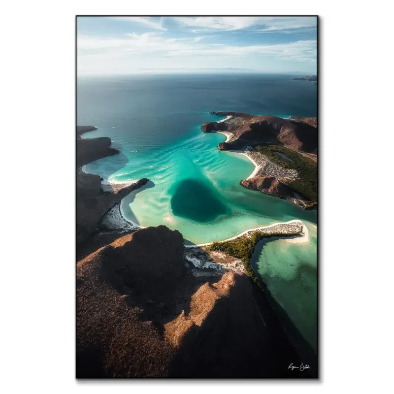 Balandra Bay Teal Wall Art by Ryan Ditch