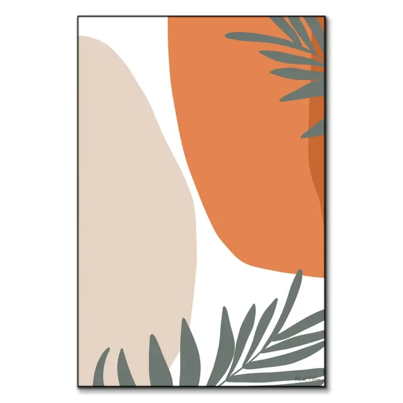 Tropical No. 2 Orange Wall Art by Karine Tonial Grimm
