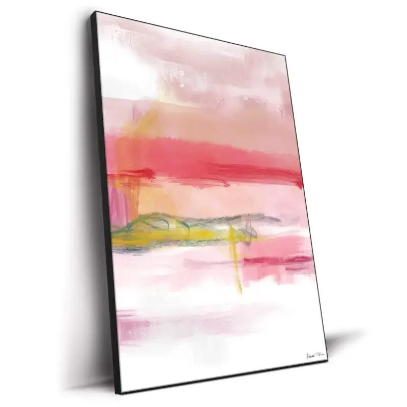 Pink Dance No. 1 Vibrant Wall Decor by Karine Tonial Grimm