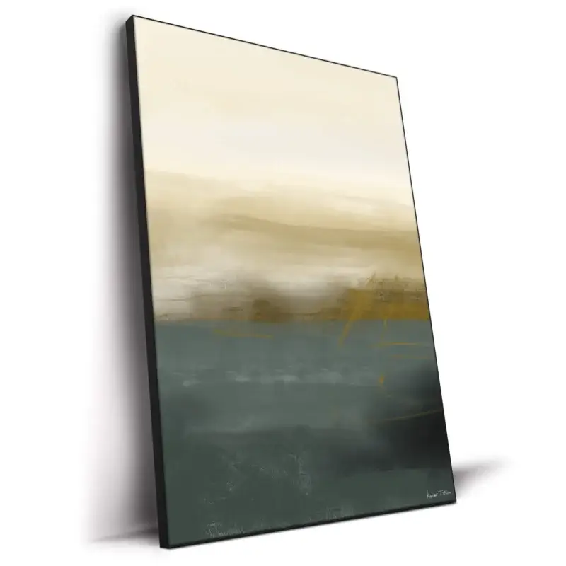 Gold Green No. 2 Neutral Wall Decor by Karine Tonial Grimm