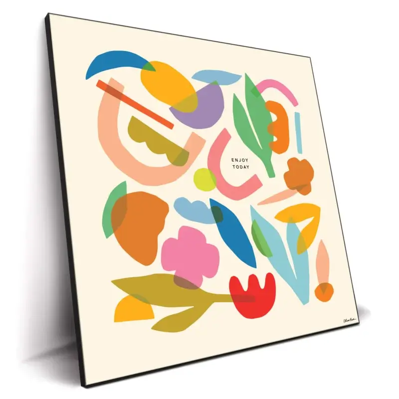 Enjoy Today Colorful Wall Decor by Olivia Herrick