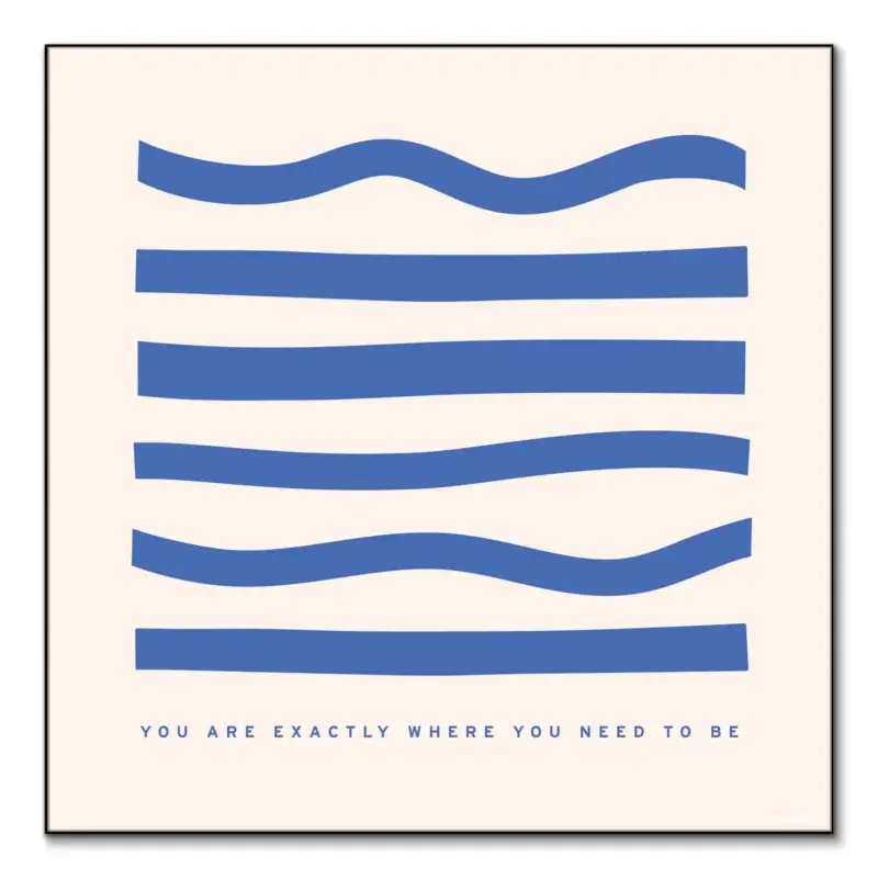 Need To Be Blue Wall Art by Olivia Herrick