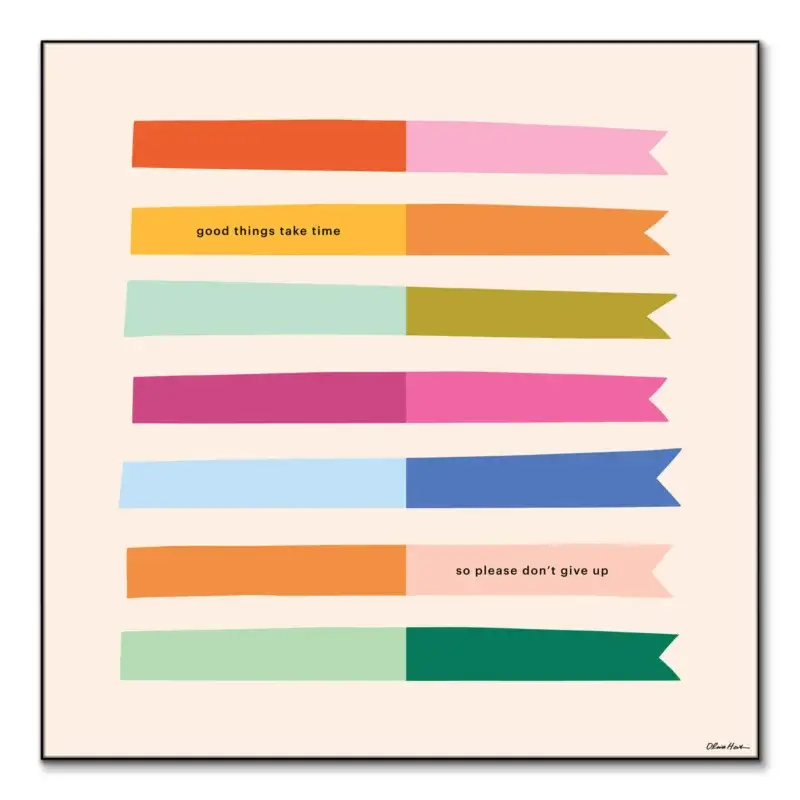 Good Things Colorful Wall Art by Olivia Herrick
