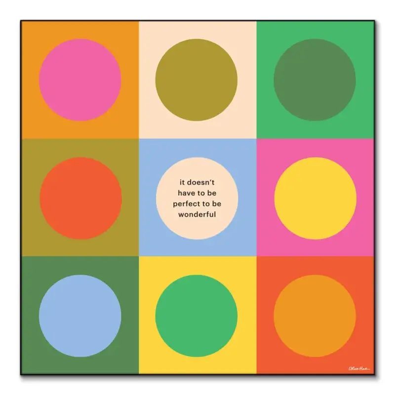 To Be Wonderful Colorful Wall Art by Olivia Herrick