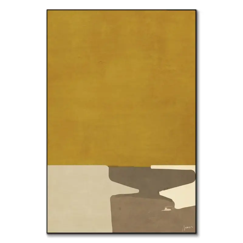 Memories by the Lake Yellow Wall Art by Artur Chen