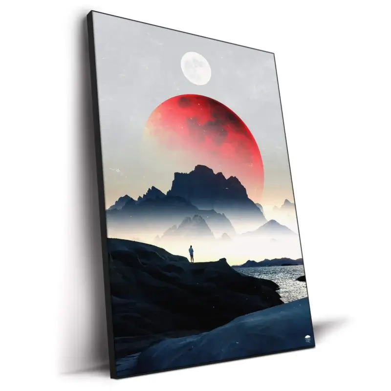 Red Landscape Light Wall Decor by Seamless