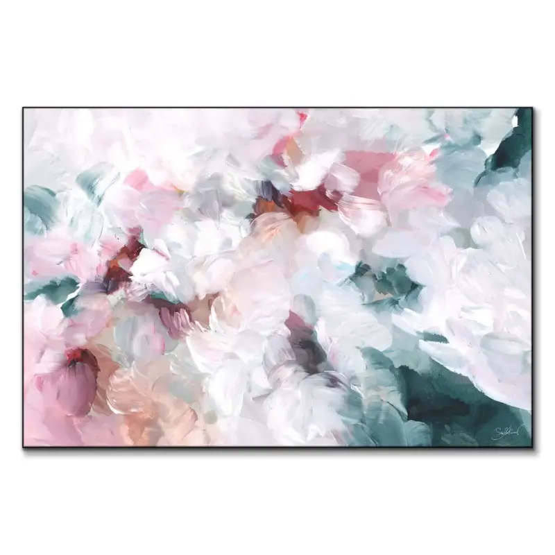 Brush Strokes Pink Wall Art by Shelby Kregel