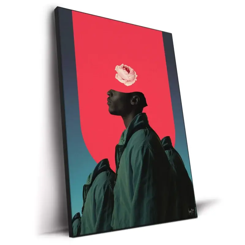 Every Man is a Mountain Dark Wall Decor by Frank Moth
