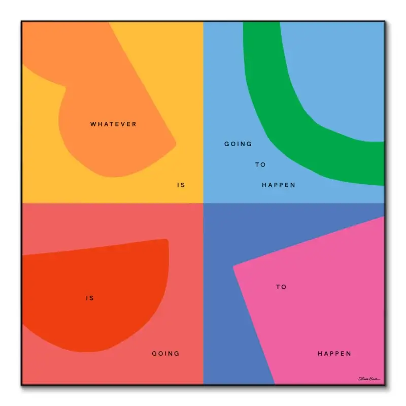 Going to Happen Colorful Wall Art by Olivia Herrick