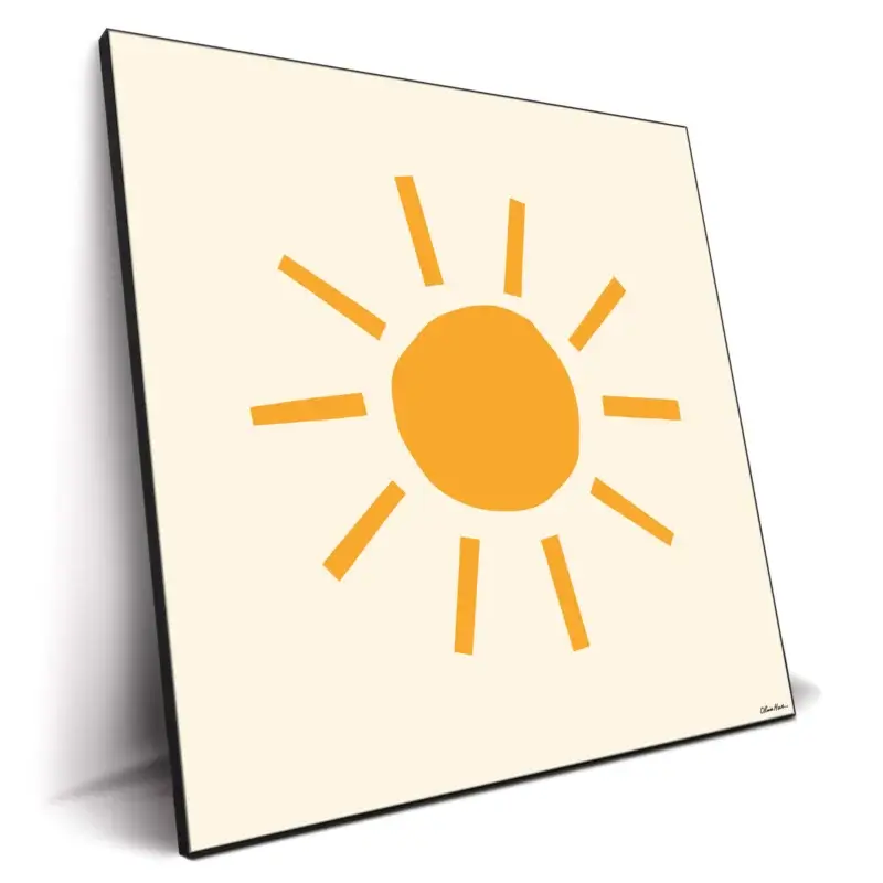Simple Sunshine Yellow Wall Decor by Olivia Herrick