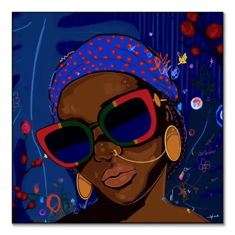 Find Paradise Blue Wall Art by Nuwarhol