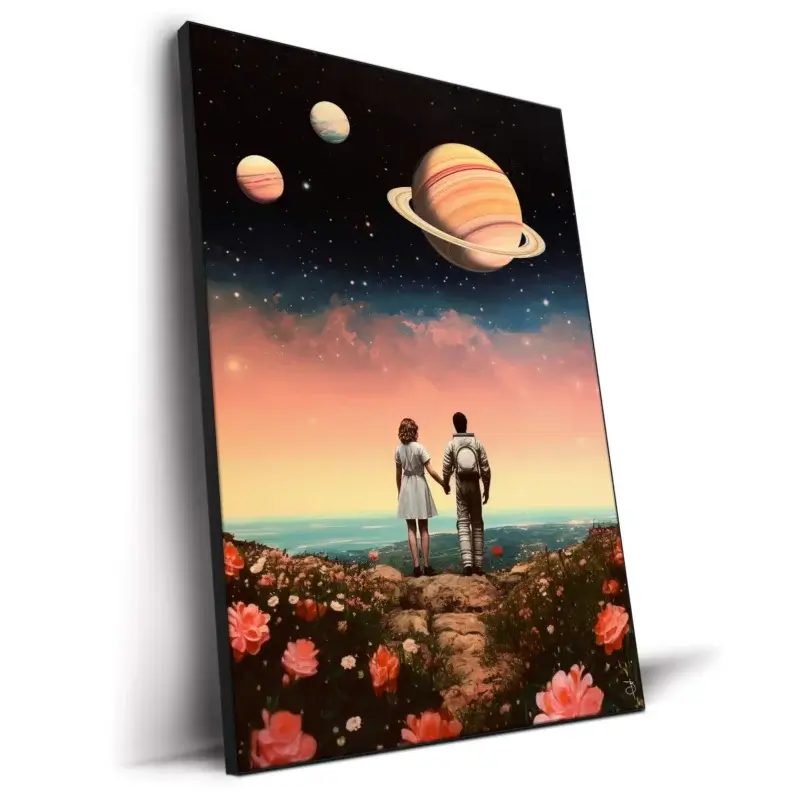Space Place Dark Wall Decor by BambashkART