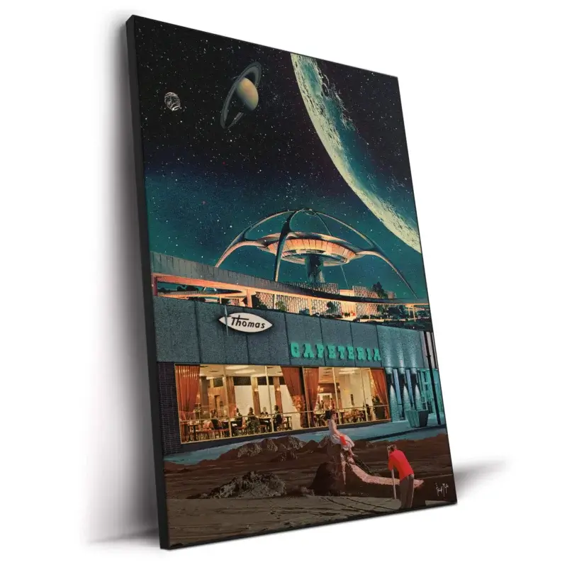 A Postcard From Year 2346 Dark Wall Decor by Frank Moth