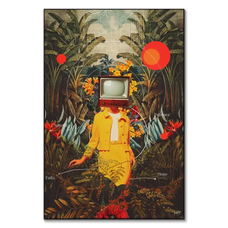 She Came From The Wilderness Warm Wall Art by Frank Moth