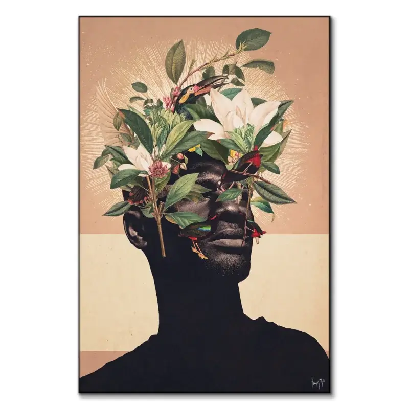 Birds Are My Real Origin Warm Wall Art by Frank Moth