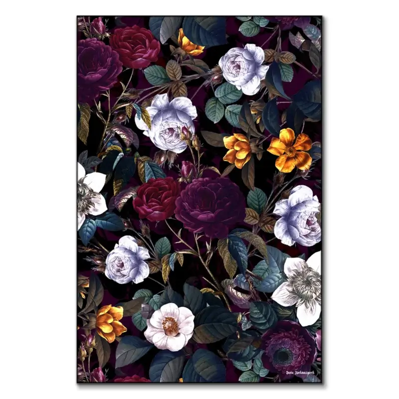 Viva Magenta Dark Wall Art by Burcu Korkmazyurek
