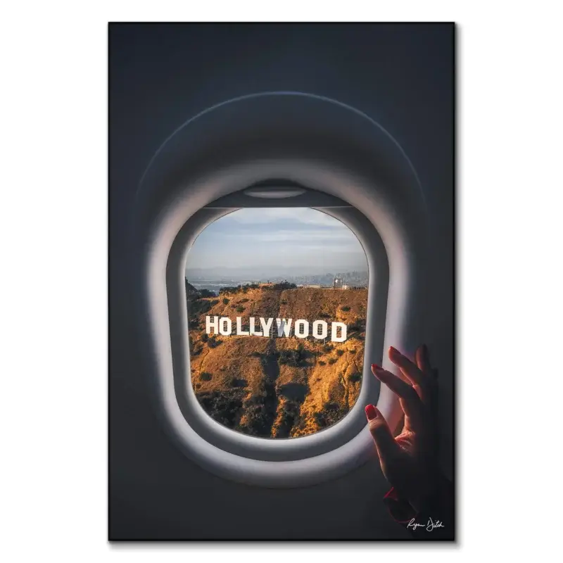 Hollywood Sign Warm Wall Art by Ryan Ditch