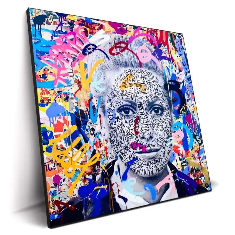 Juste Un Regard Vibrant Wall Decor by RS Artist
