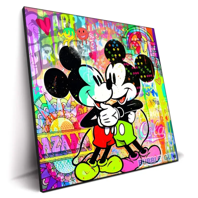 Double Vision Mickey Vibrant Wall Decor by Jessica Stempel