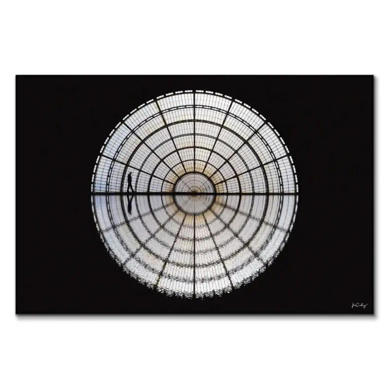 Midnight Walker Black and White Wall Art by Marcus Cederberg