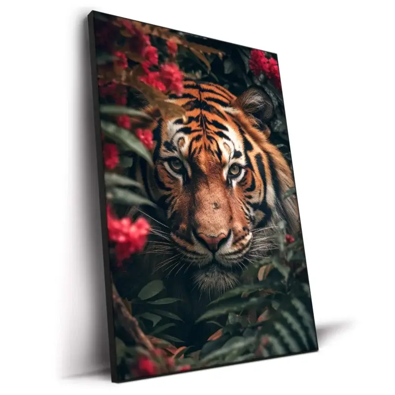 Jungle Cat Green Wall Decor by Zenja Gammer