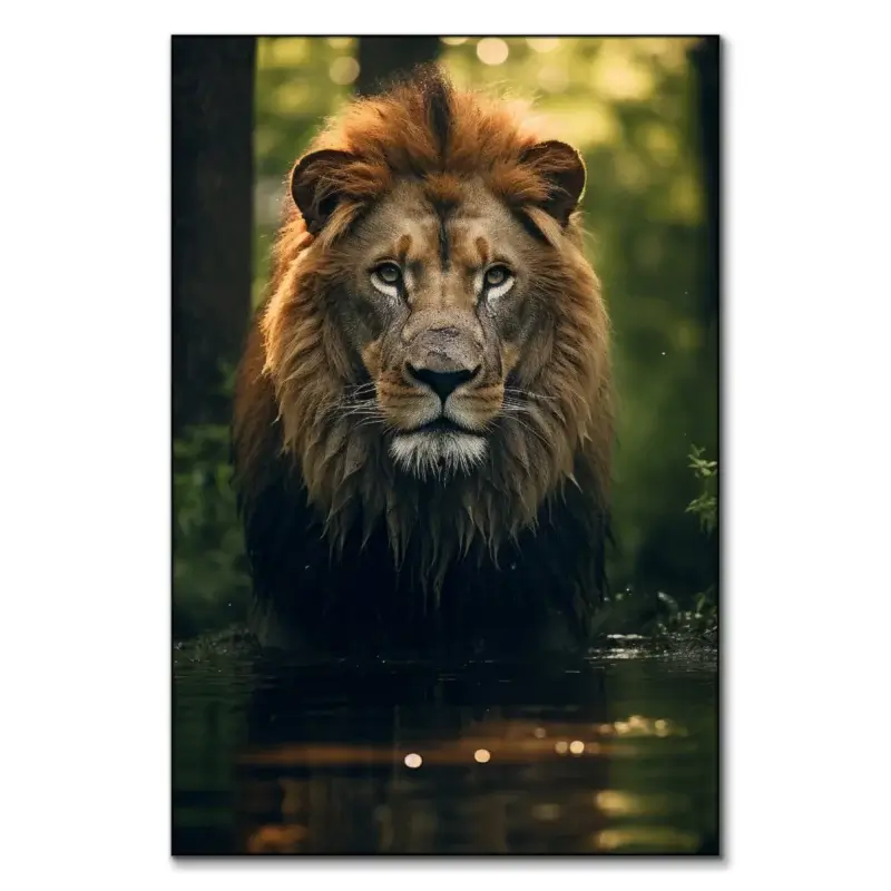 On the Prowl Green Wall Art by Zenja Gammer
